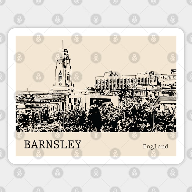 Barnsley England Magnet by Lakeric